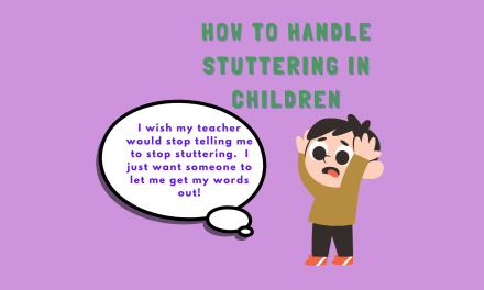IS YOUR CHILD STUTTERING ?